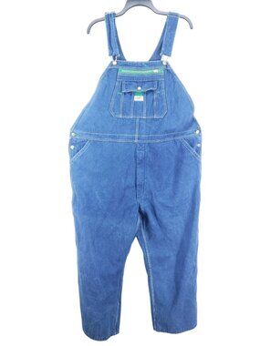 Liberty Denim Overalls Blue Cotton 50x30 Adjustable Straps Multiple Pockets